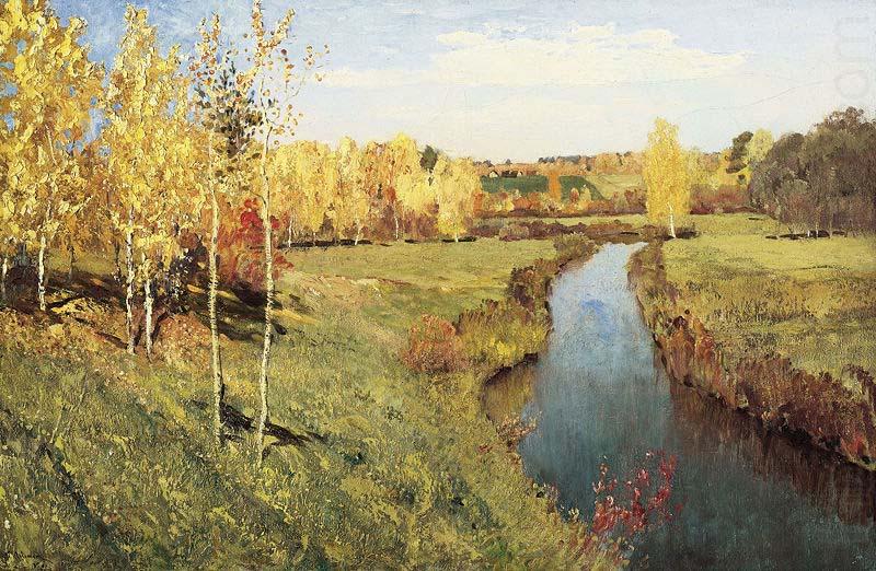 Isaac Levitan Golden Autumn oil painting picture